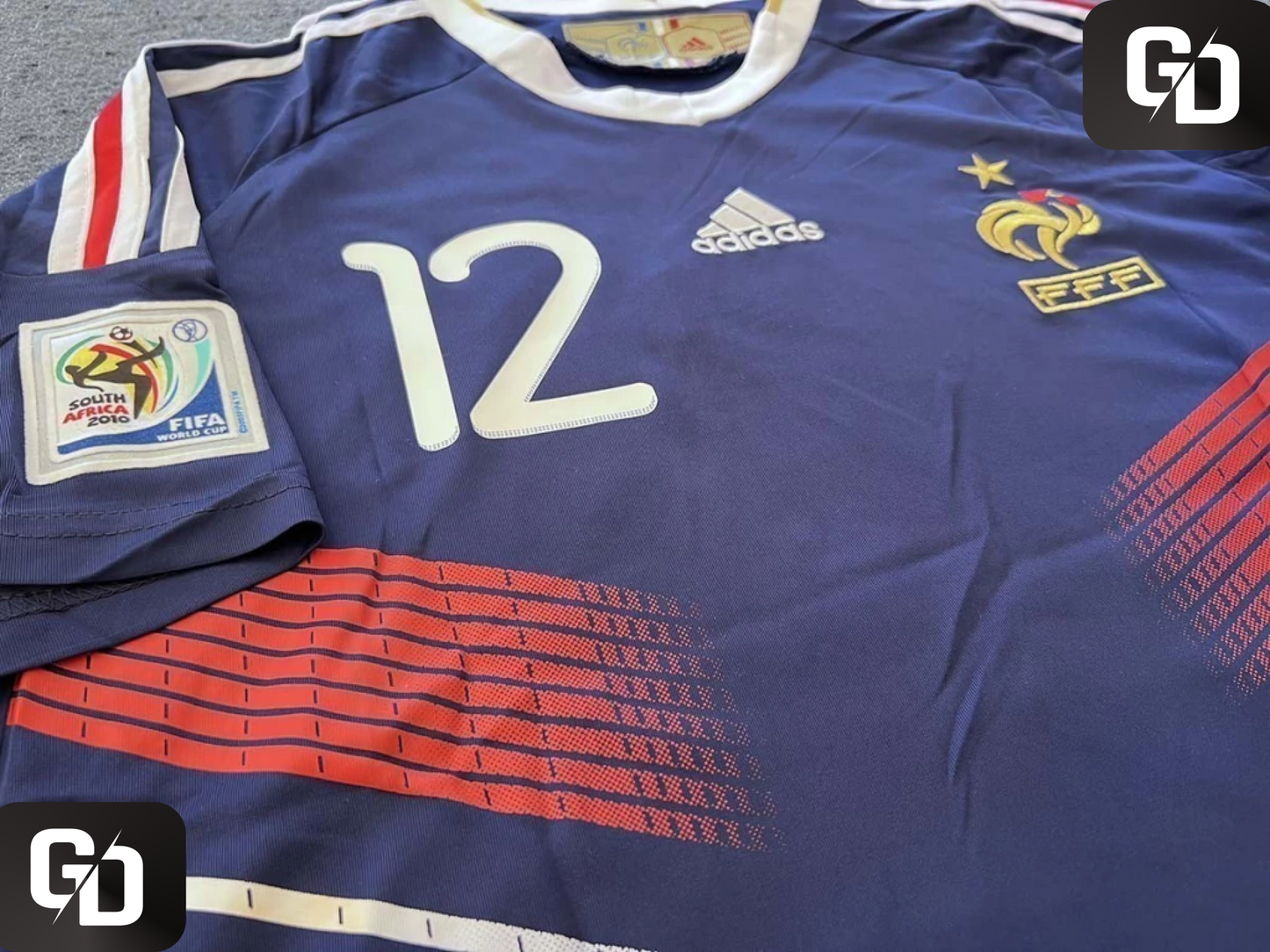 France Home Retro 2010. #12 Henry. 2010 World Cup (South Africa)