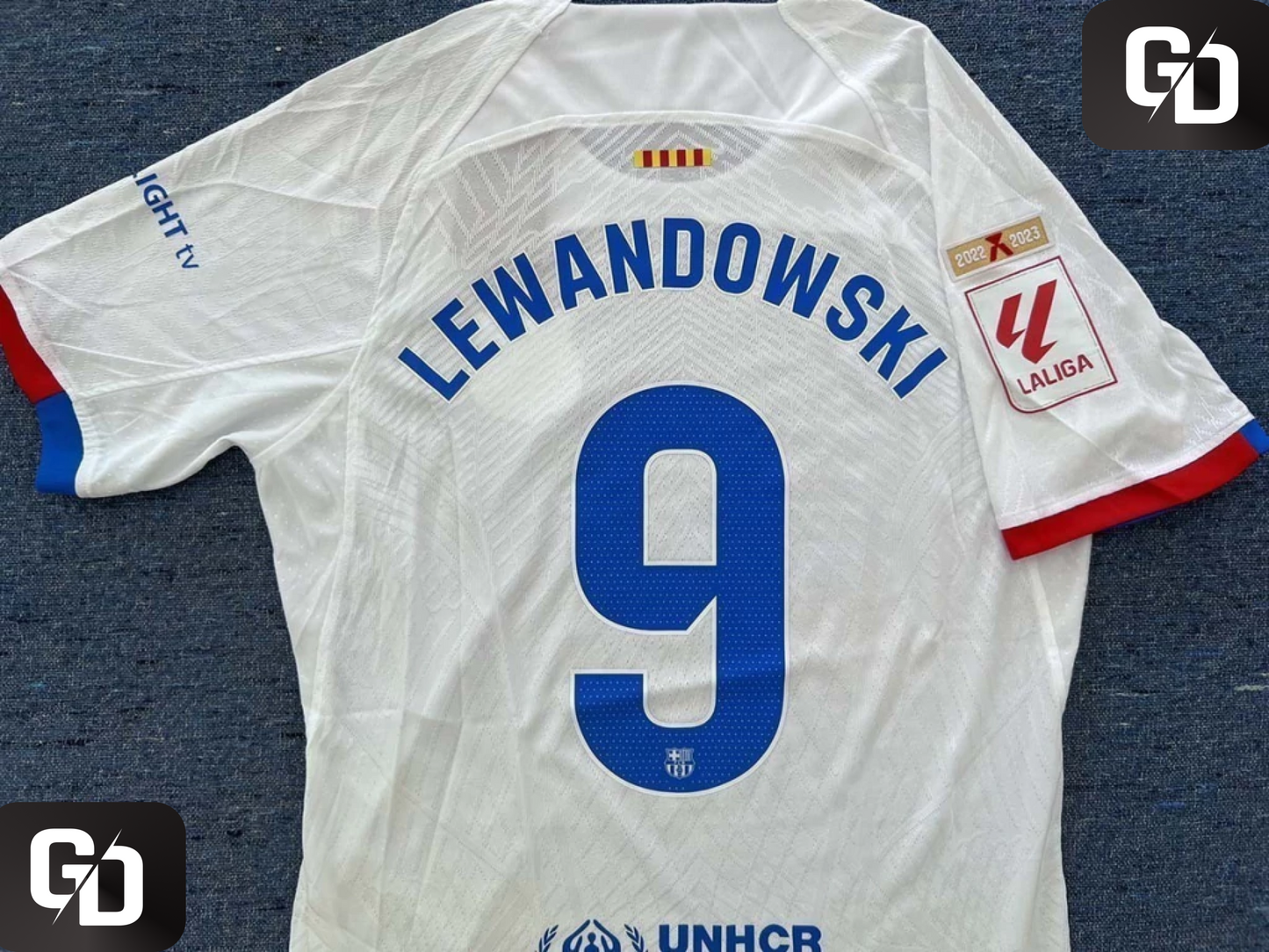 Barcelona Away 2024. #9 Lewandowski. DriFit ADV (Match Version)