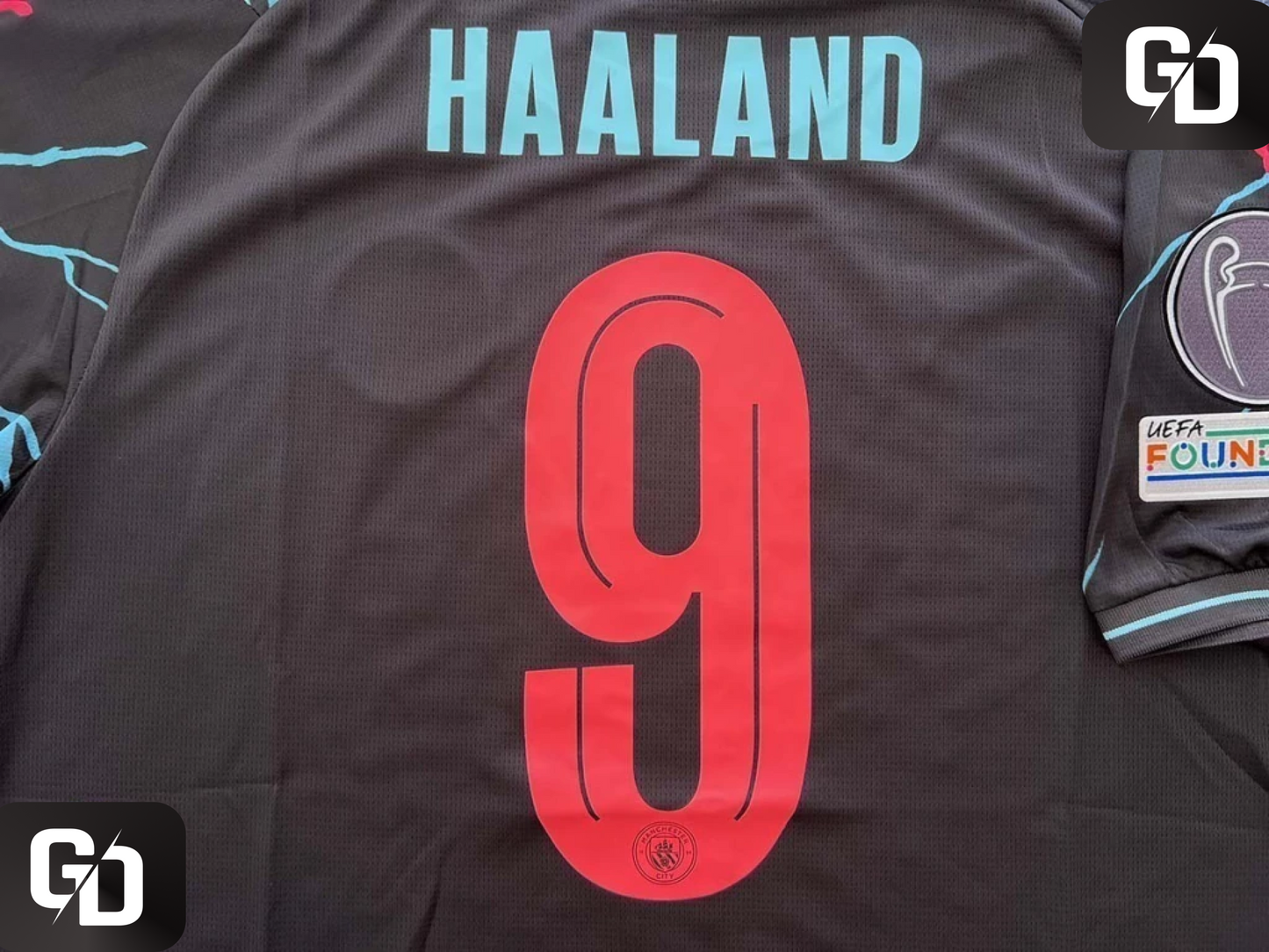 Manchester City Third (Black) 2024. #9 Haaland.