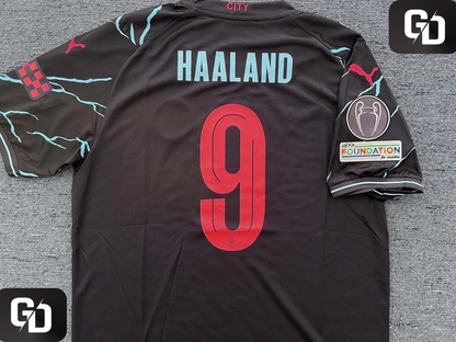 Manchester City Third (Black) 2024. #9 Haaland.