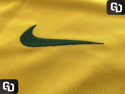 Brazil Home Retro 2002. #9 Ronaldo. Korea-Japan World Cup