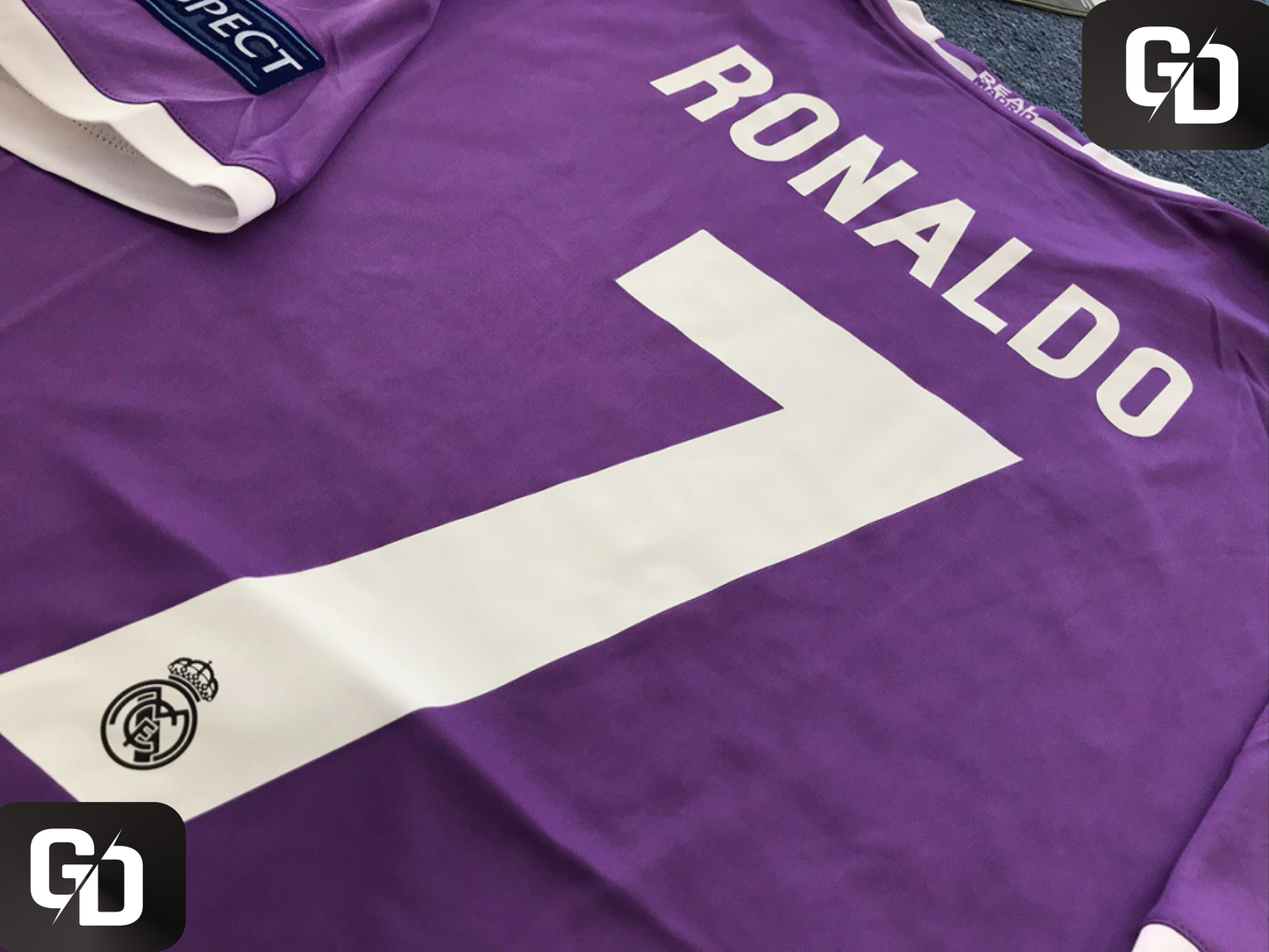 Real Madrid Away Retro 2017. #7 Ronaldo. UEFA Champions League Final