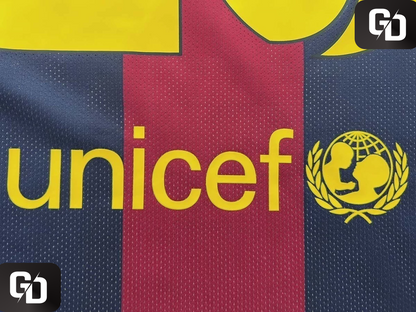 Barcelona Home Retro 2015 Long Sleeves #10 Messi - UEFA Champions League final (vs Juventus)