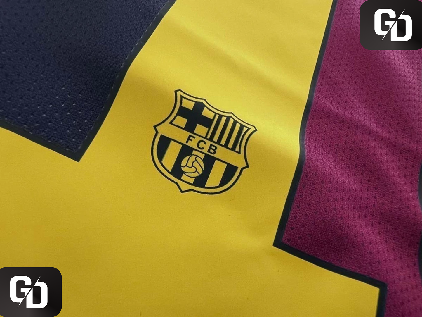 Barcelona Home Retro 2015 Long Sleeves #10 Messi - UEFA Champions League final (vs Juventus)