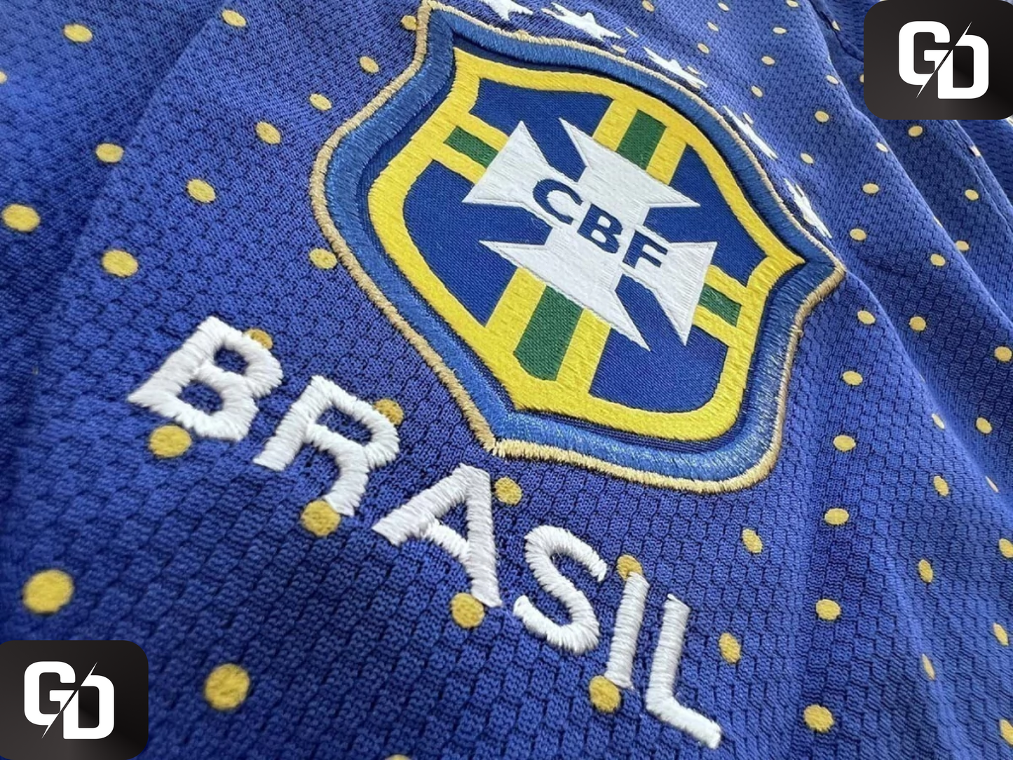 Brazil Away (Blue) Retro 2010. #10 Kaka. 2010 World Cup (South Africa)