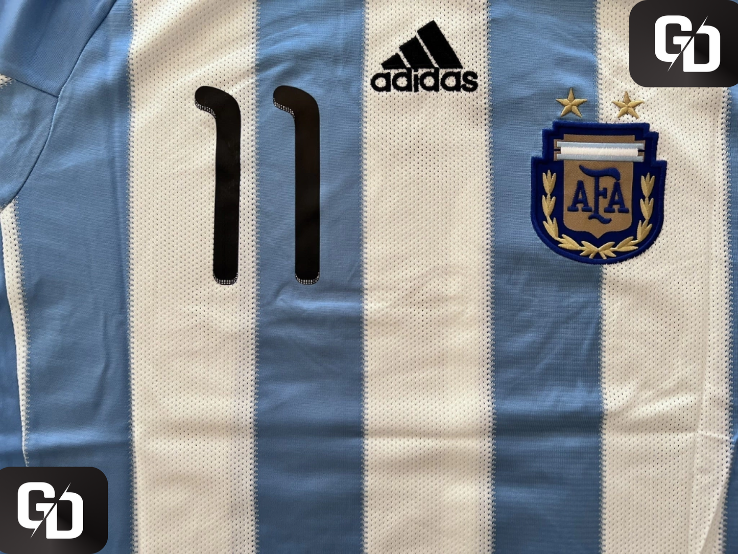 Argentina Home Retro 2010. #11 Tevez. 2010 South Africa World Cup