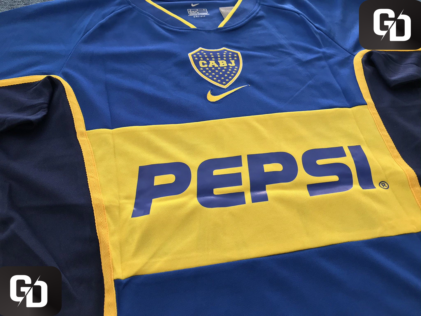 Boca Juniors Home Retro 2002. #10 Roman