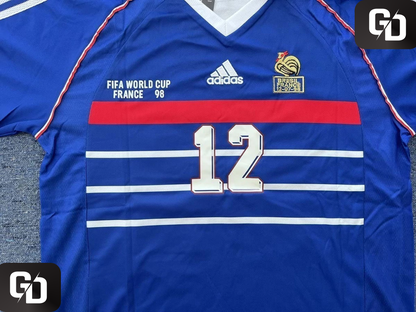 France Home Retro 1998. #12 Henry. 1998 (World Cup)