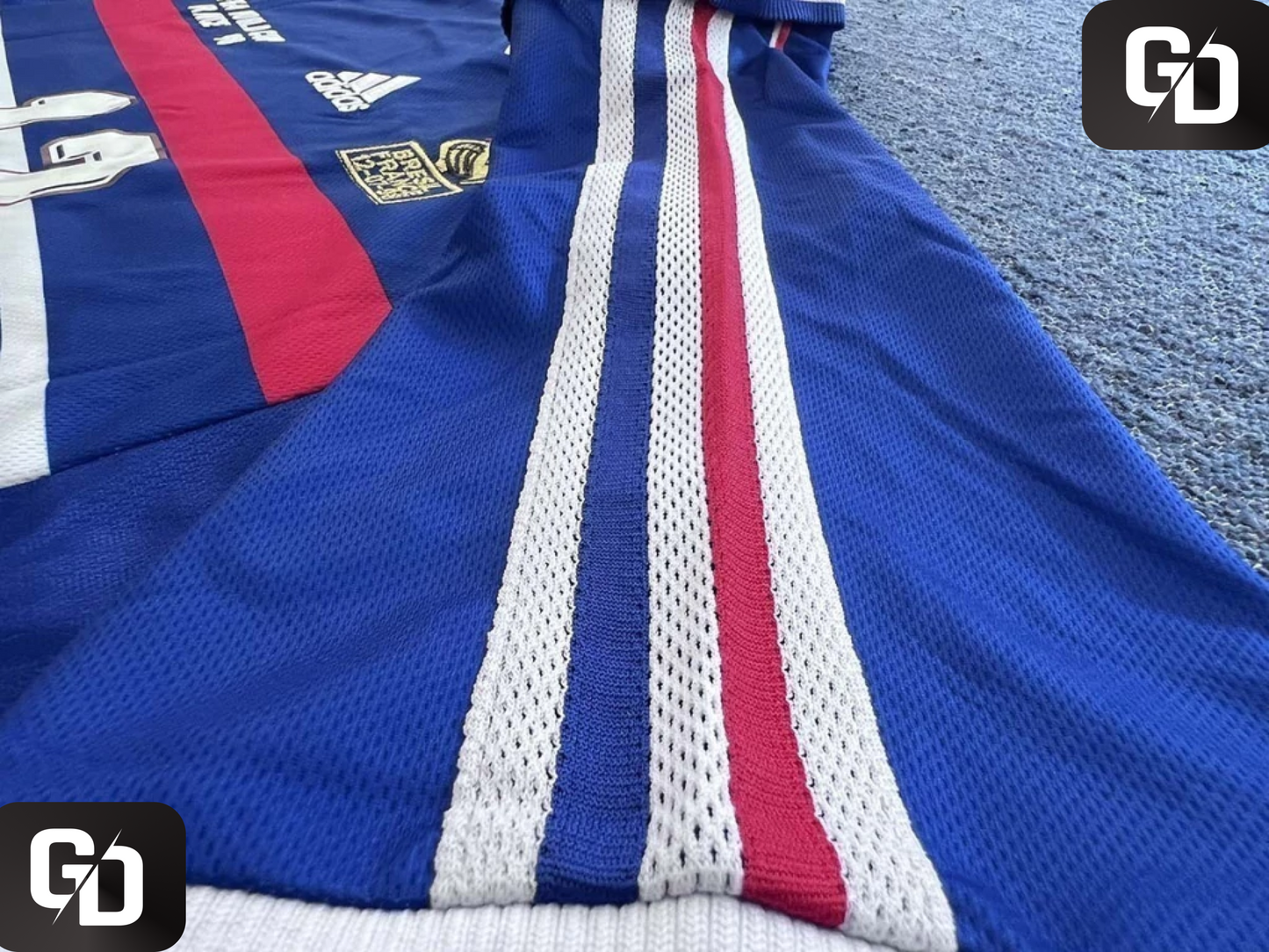 France Home Retro 1998. #12 Henry. 1998 (World Cup)