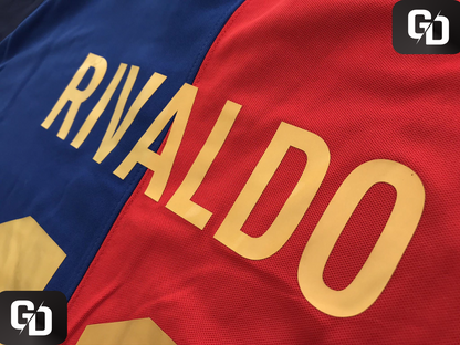 Barcelona Home Retro 1999-2000. #11 Rivaldo