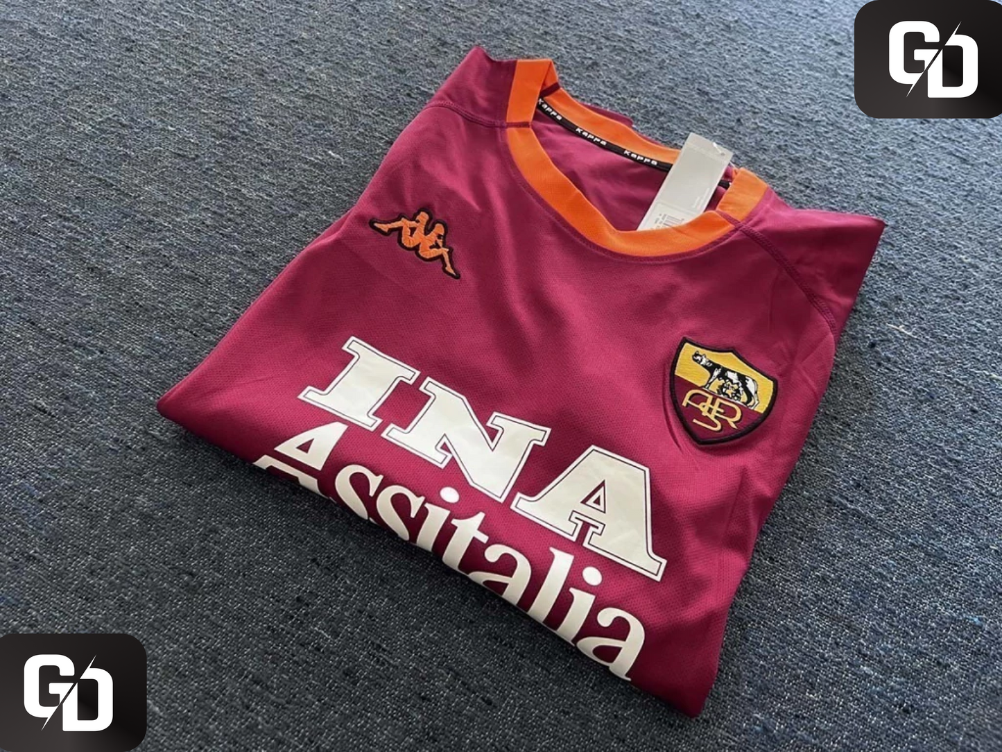 AS Roma Home Retro 2000. #18 Batistuta