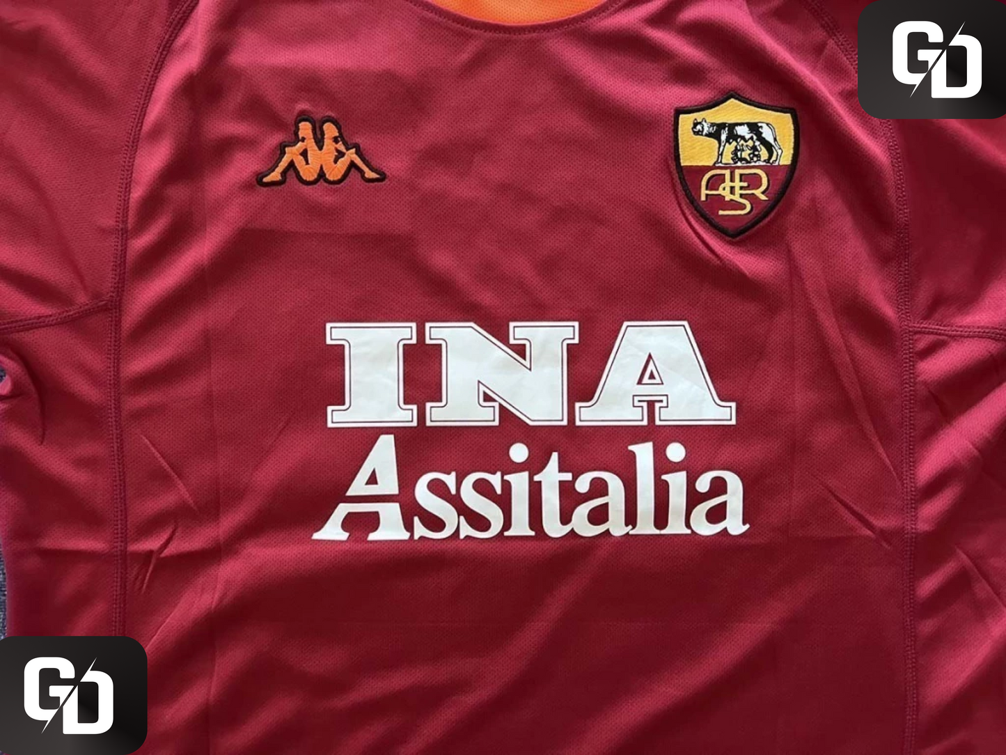 AS Roma Home Retro 2000. #18 Batistuta