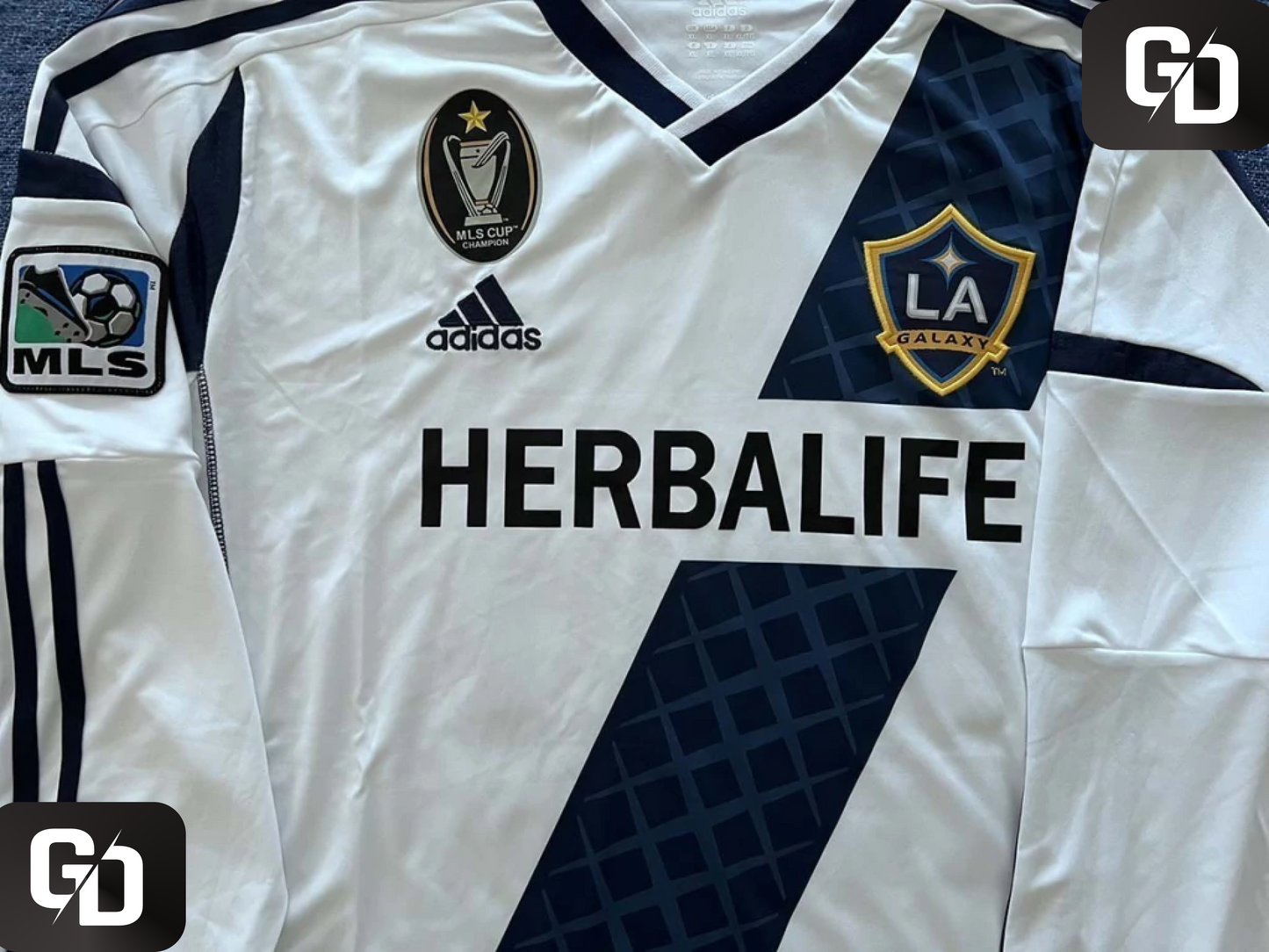 LA Galaxy Home Retro (Long Sleeves) 2012. #23 Beckham.