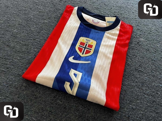 Norway Home 2025. #9 Haaland. Dri Fit ADV (Match Version)