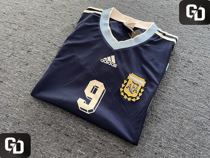 Argentina Away Blue Retro 1998. #9 Batistuta