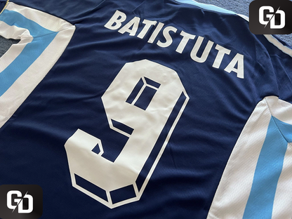 Argentina Away Blue Retro 1998. #9 Batistuta