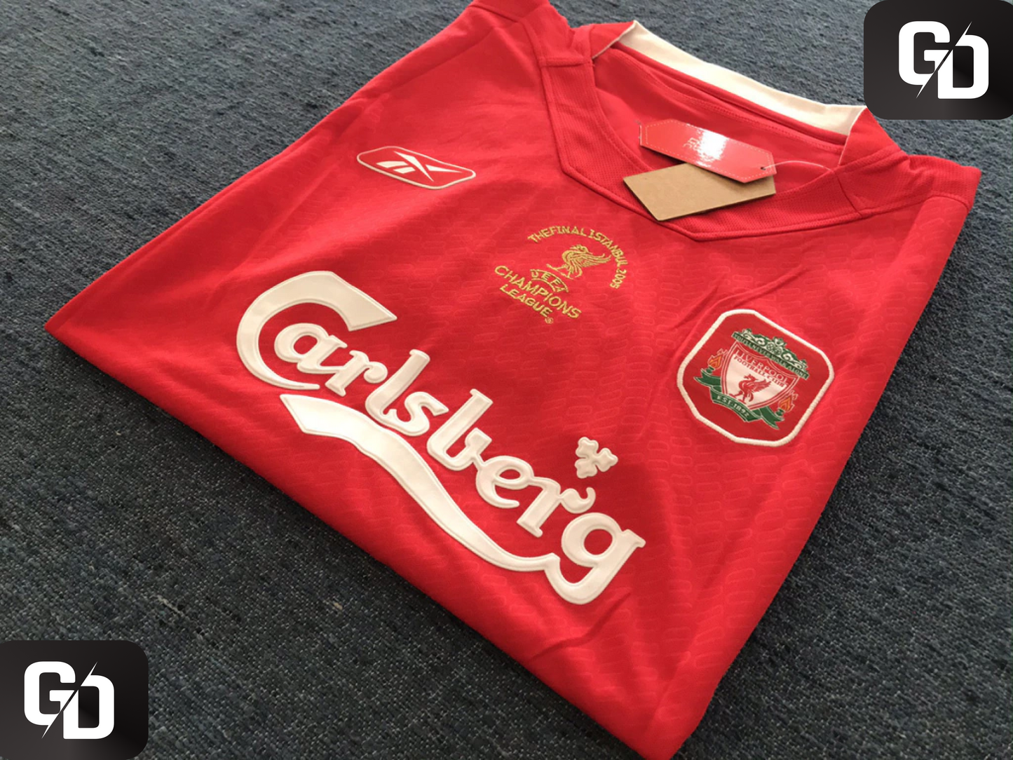 Liverpool Home Retro 2006. #8 Gerrard. UEFA Champions League Final