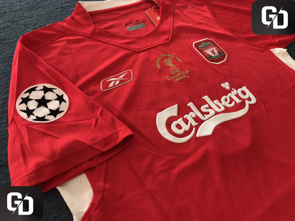 Liverpool Home Retro 2006. #8 Gerrard. UEFA Champions League Final