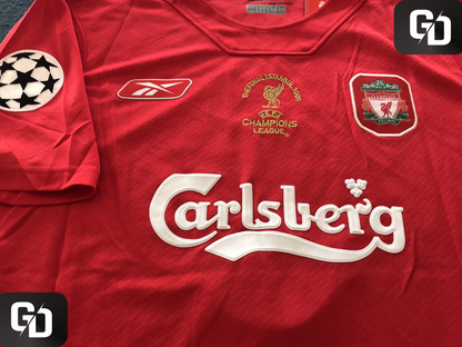 Liverpool Home Retro 2006. #8 Gerrard. UEFA Champions League Final