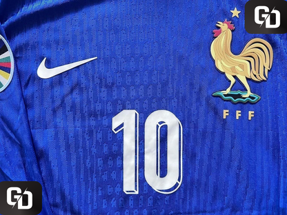 France Home 2025 Long Sleeves. #10 Mbappe. Dri Fit ADV (Match Version)