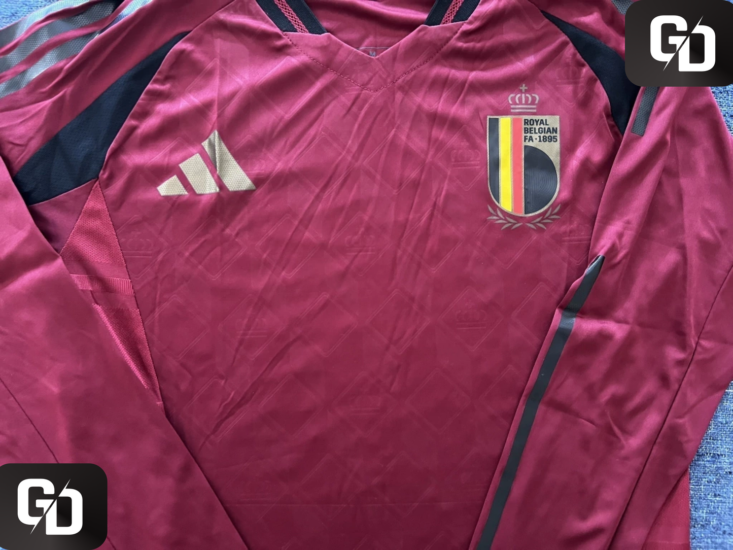 Belgium Long Sleeves Home 2025. HeatRDY (Match Version).