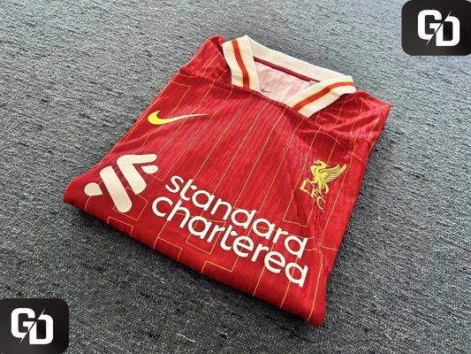 Liverpool Home 2025. #10 Mac Allister. UEFA Champions League Patch. Dri Fit ADV (Match Version)