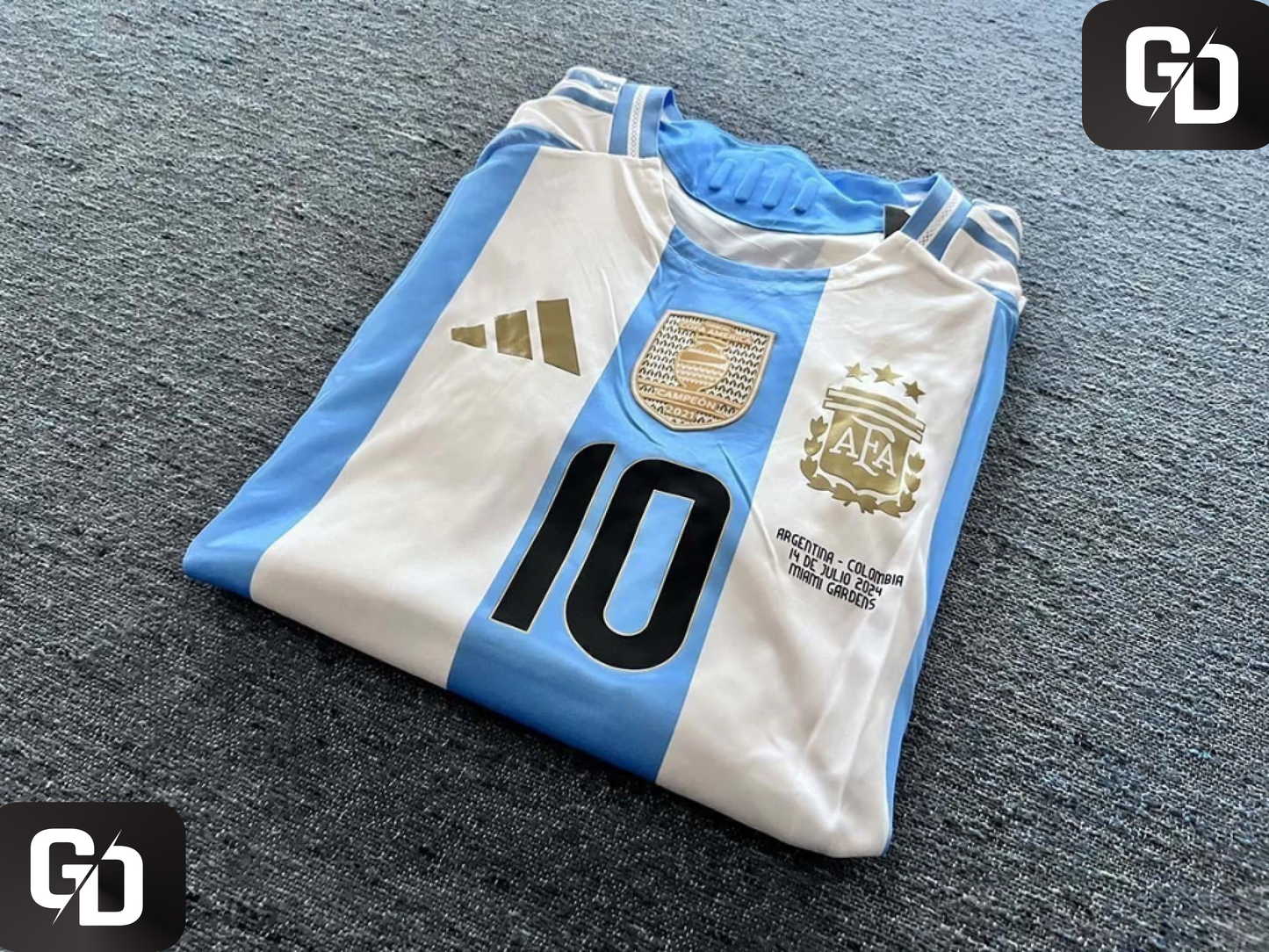 Argentina Home 2025. Copa America 2024 Final. #10 Messi (Match Version)