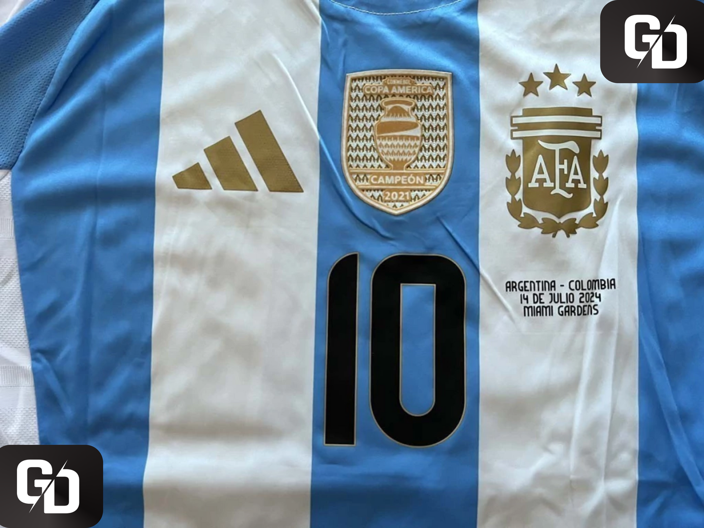 Argentina Home 2025. Copa America 2024 Final. #10 Messi (Match Version)