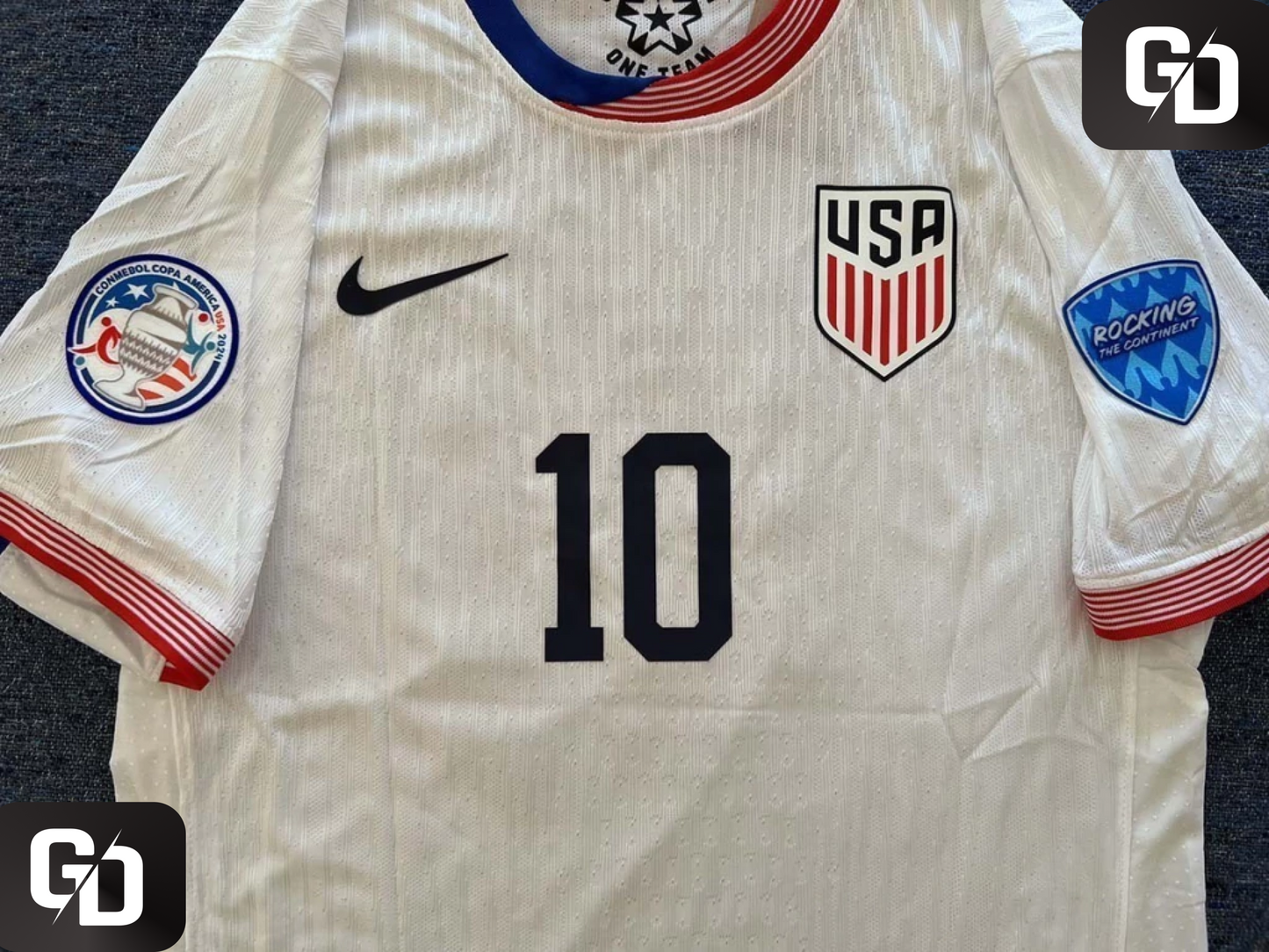 United States Home 2025. Pulisic #10 . Dri Fit ADV (Match Version)