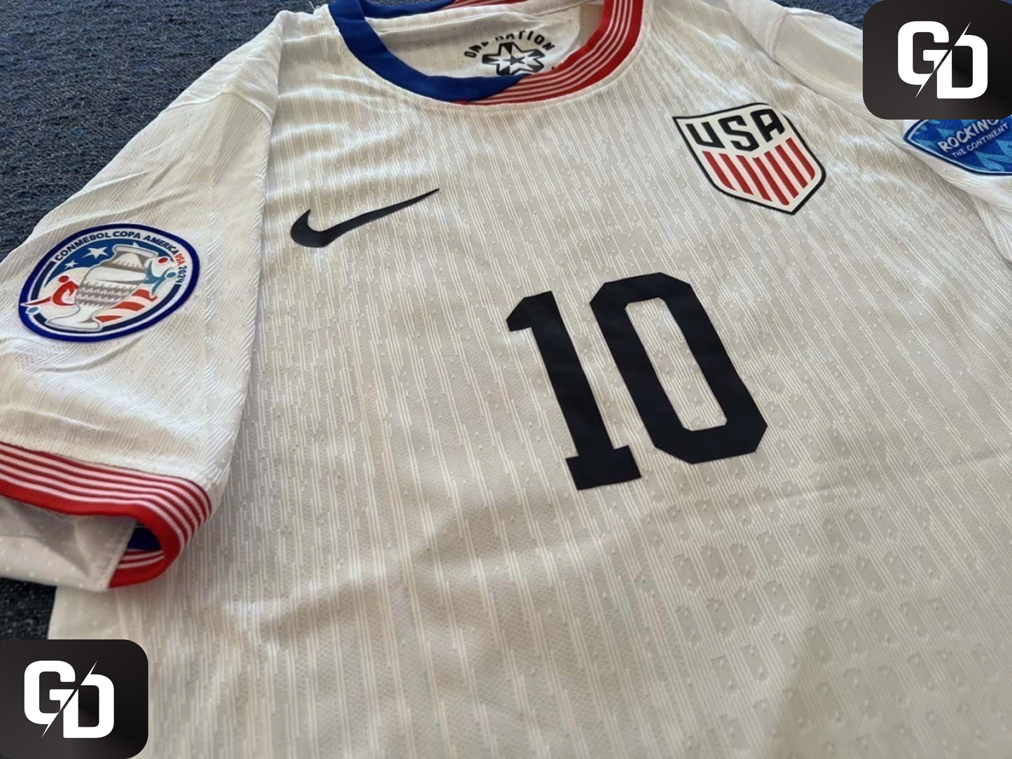 United States Home 2025. Pulisic #10 . Dri Fit ADV (Match Version)