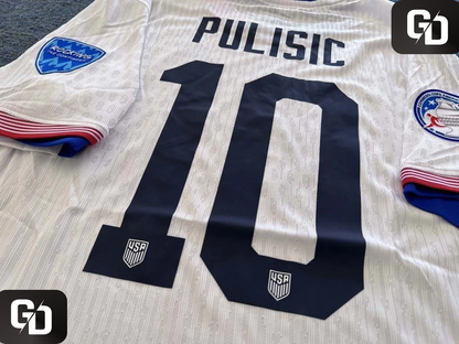 United States Home 2025. Pulisic #10 . Dri Fit ADV (Match Version)