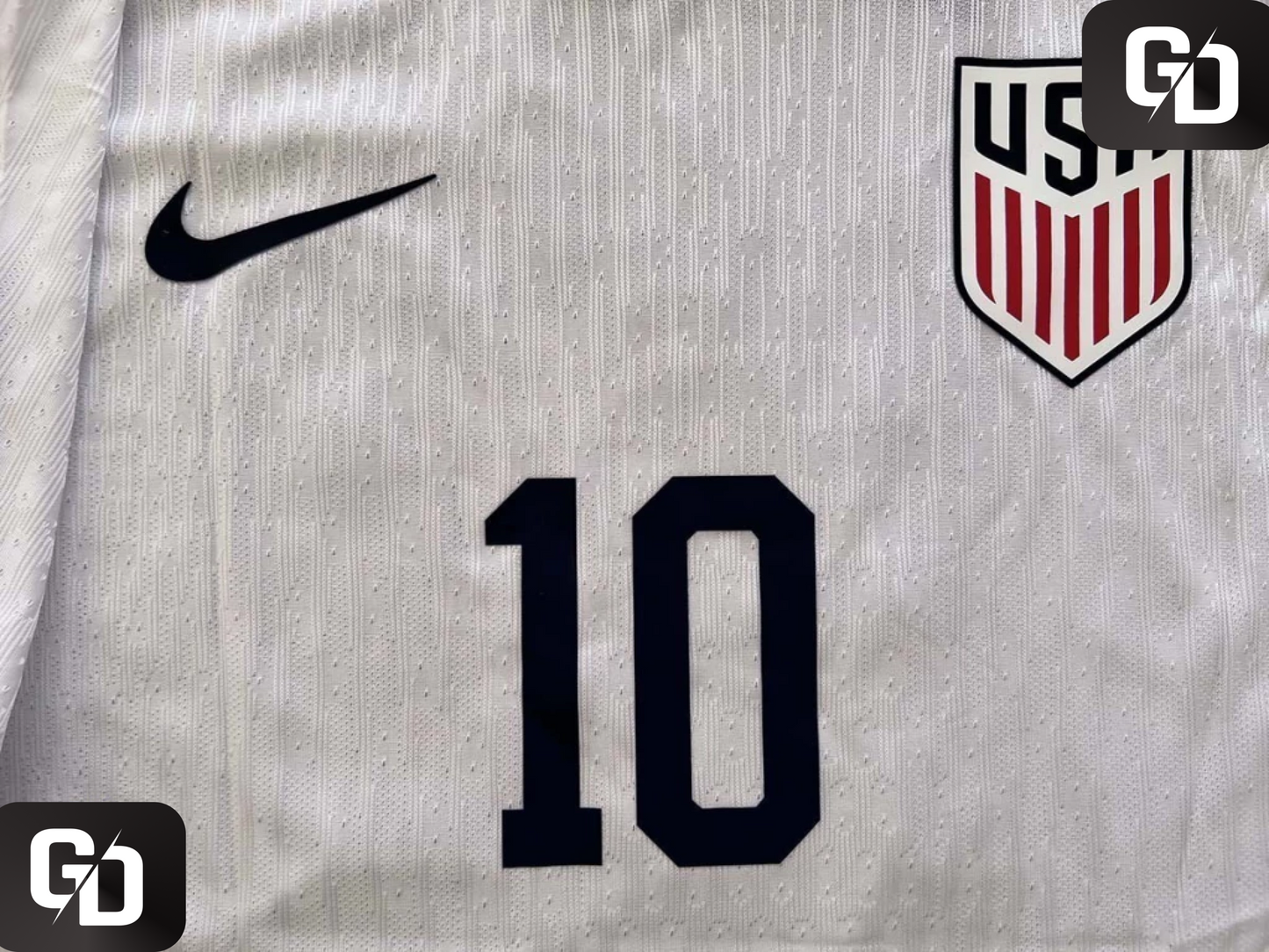 United States Home 2025. Pulisic #10 . Dri Fit ADV (Match Version)