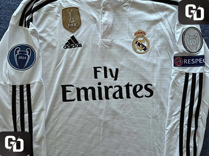 Real Madrid Home Long Sleeves Retro 2015. #7 Ronaldo