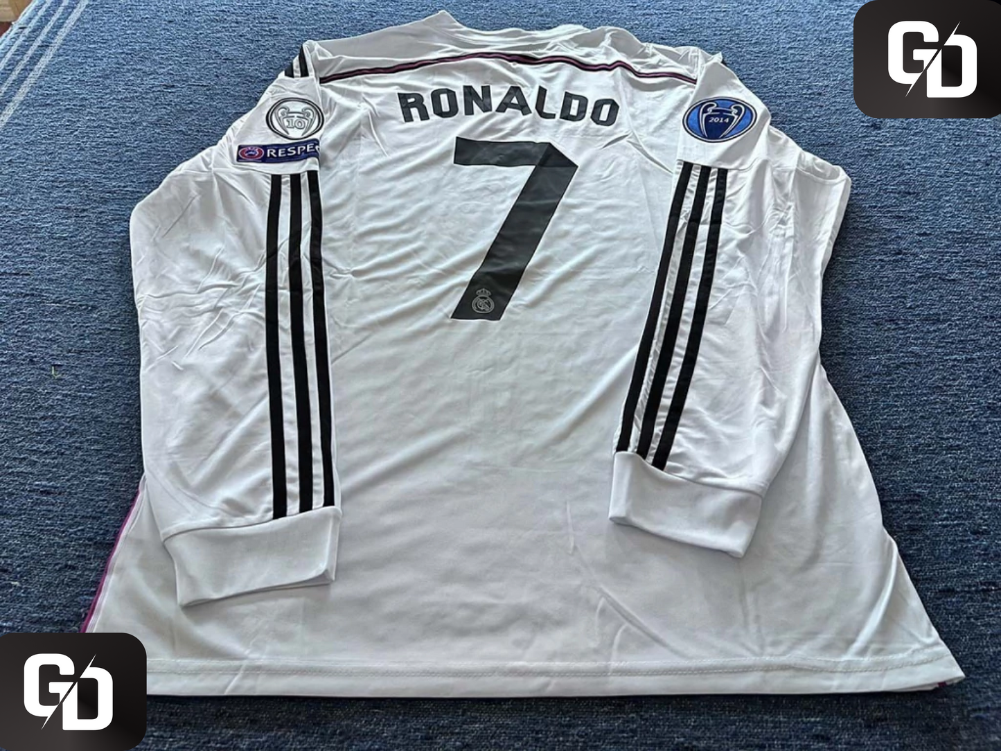 Real Madrid Home Long Sleeves Retro 2015. #7 Ronaldo