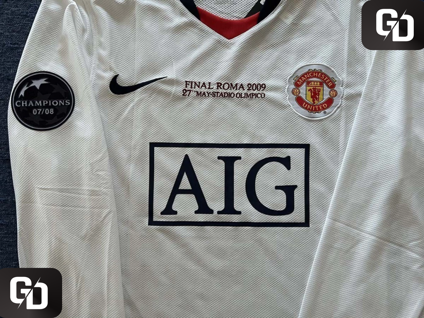 Manchester United Away (White) Long Sleeves 2009. #7 Ronaldo