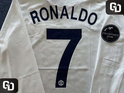 Manchester United Away (White) Long Sleeves 2009. #7 Ronaldo