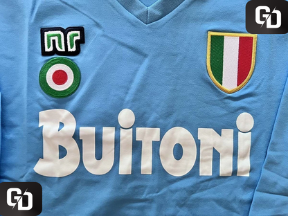 Napoli Home Retro 1986-87. Long Sleeves