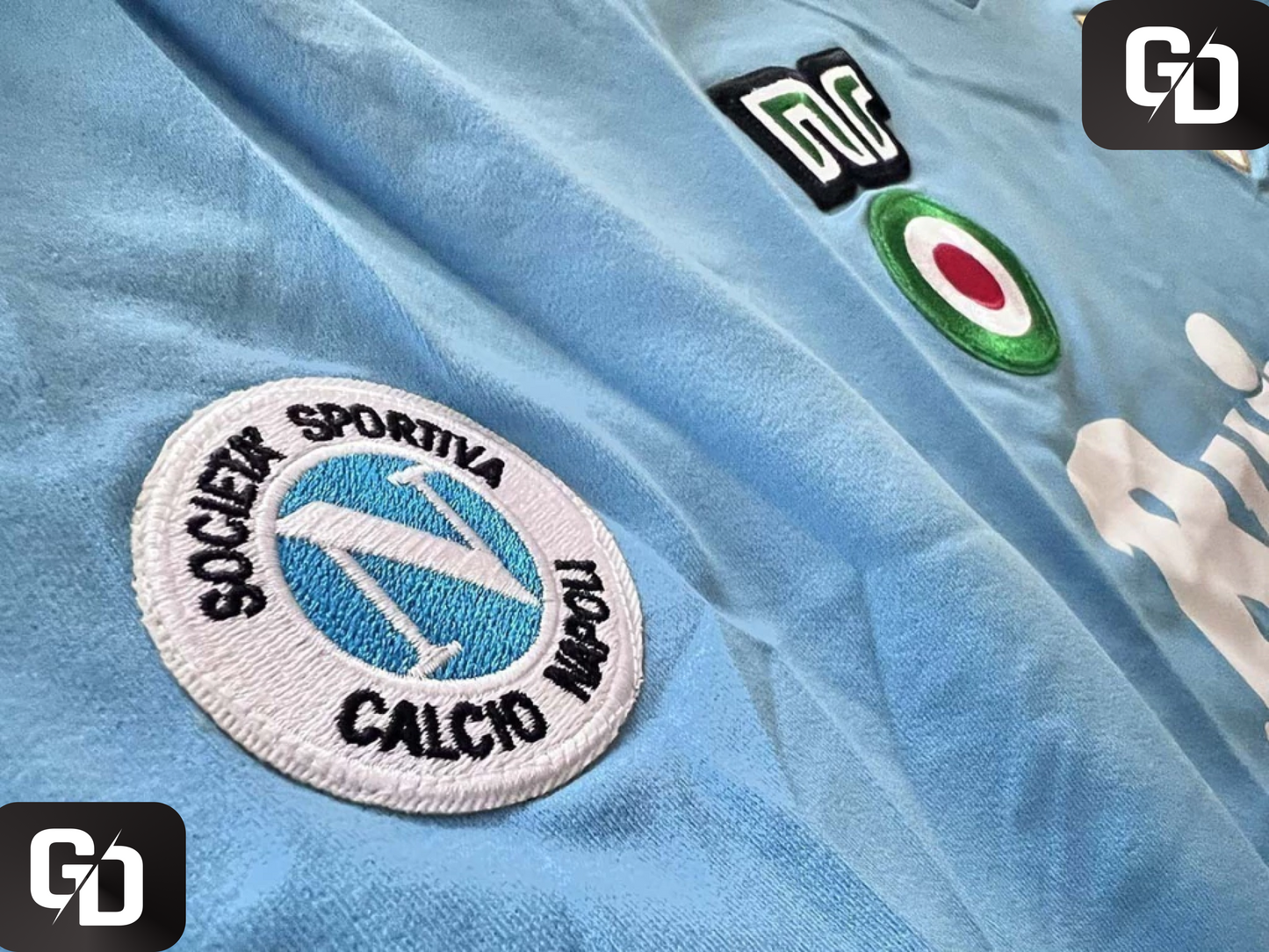 Napoli Home Retro 1986-87. Long Sleeves