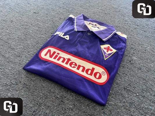 Fiorentina Home Retro 1998 Long Sleeves. #9 Batistuta