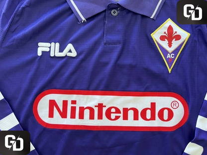 Fiorentina Home Retro 1998 Long Sleeves. #9 Batistuta