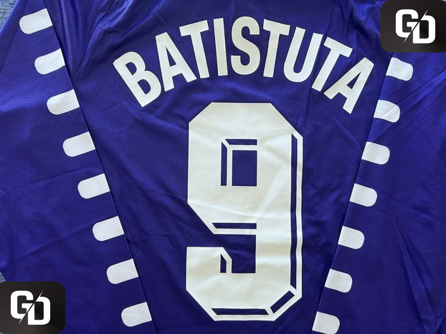 Fiorentina Home Retro 1998 Long Sleeves. #9 Batistuta