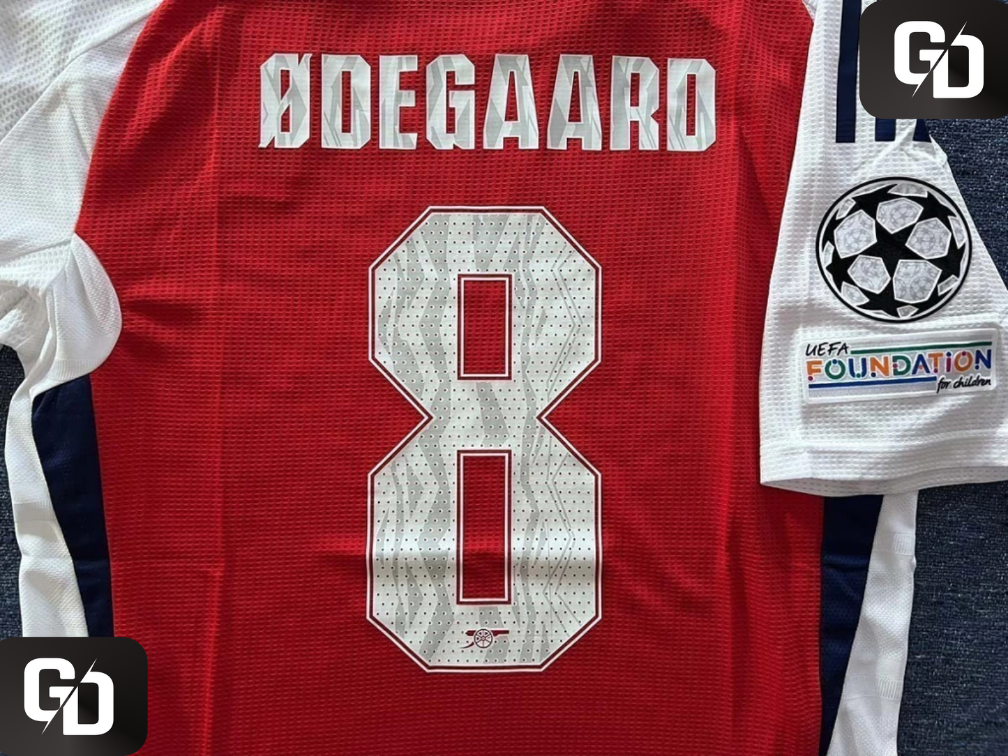 Arsenal Home 2025. #8 Odegaard (Match Version)