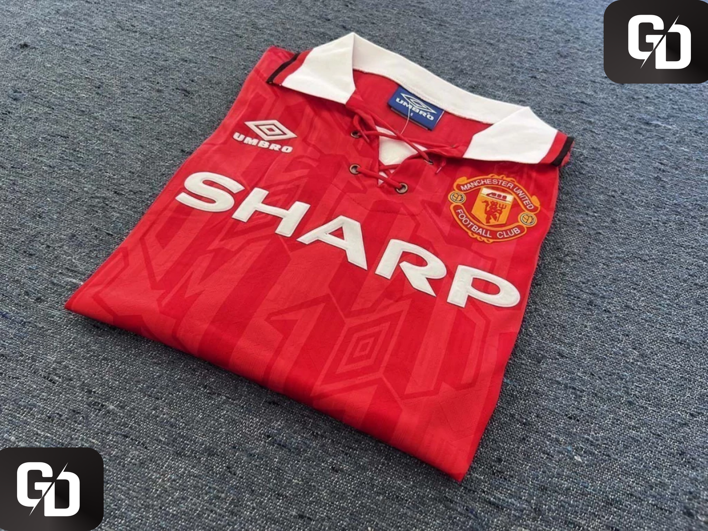 Manchester United Home Long Sleeves Retro 1994. #28 Beckham