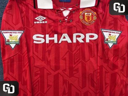 Manchester United Home Long Sleeves Retro 1994. #28 Beckham