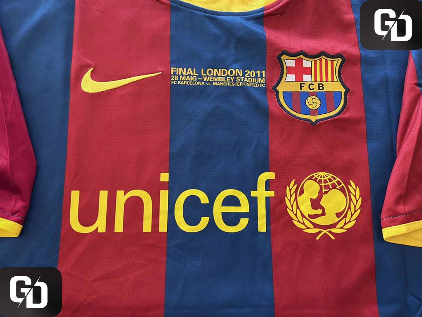 Barcelona Home Retro 2011. #10 Messi. UEFA Champions League Final (vs Man. Utd)