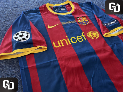 Barcelona Home Retro 2011. #10 Messi. UEFA Champions League Final (vs Man. Utd)