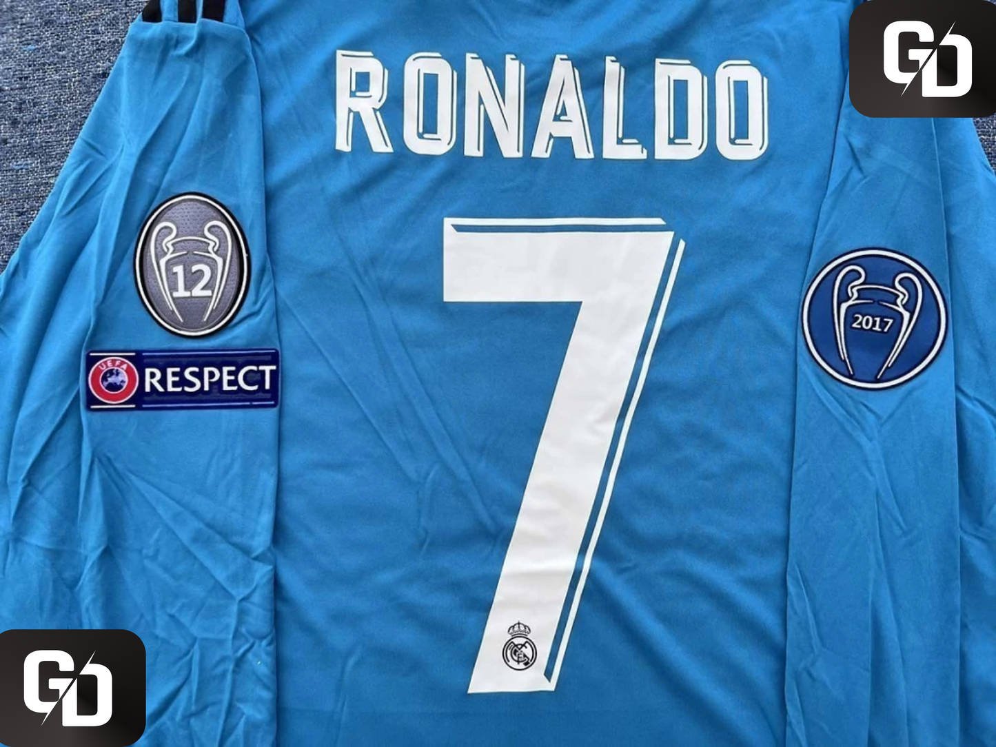 Real Madrid Third Long Sleeves Retro 2018. #7 Ronaldo.