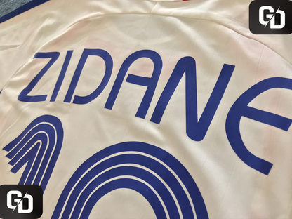 France Away White Retro 2006. #10 Zidane