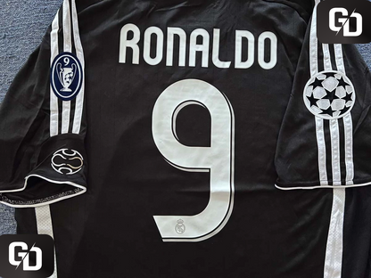 Real Madrid Away (Black) Retro 2007. #9 Ronaldo