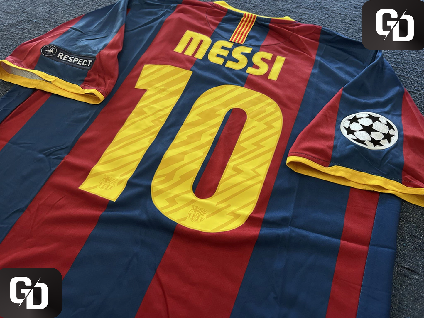 Barcelona Home Retro 2011. #10 Messi. UEFA Champions League Final (vs Man. Utd)